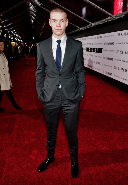HOLLYWOOD, CA - DECEMBER 16: Actor Will Poulter attends the premiere of 20th Century Fox and Regency Enterprises' "The Revenant" at the TCL Chinese Theatre on December 16, 2015 in Hollywood, California. (Photo by Frazer Harrison/Getty Images)