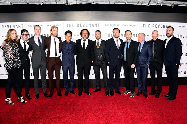 HOLLYWOOD, CA - DECEMBER 16: Cast and crew attend the premiere of 20th Century Fox and Regency Enterprises' "The Revenant" at the TCL Chinese Theatre on December 16, 2015 in Hollywood, California. (Photo by Frazer Harrison/Getty Images)