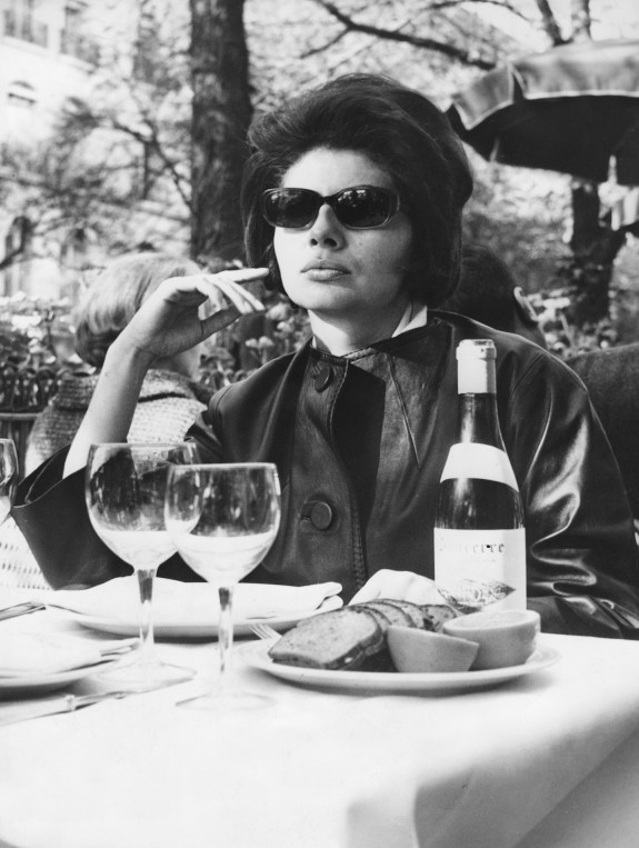 Soraya, ehem. Kaiserin Persien, in Paris