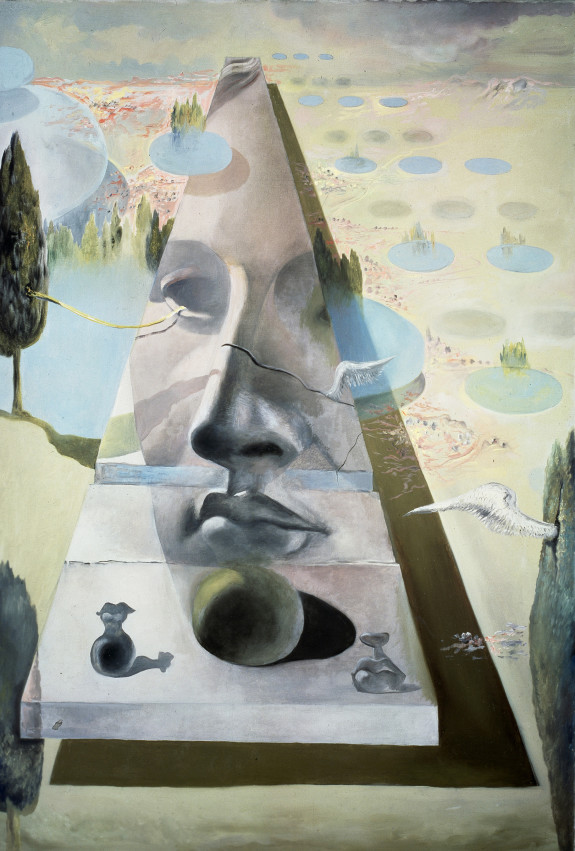 Явление лица Афродиты Книдской на фоне пейзажа 1981