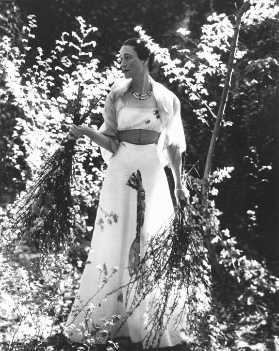 1937 - Wallis in the Elsa Schiaparelli gown, which she designed with Salvador Dalí, for her shoot by Cecil Beaton for Vogue