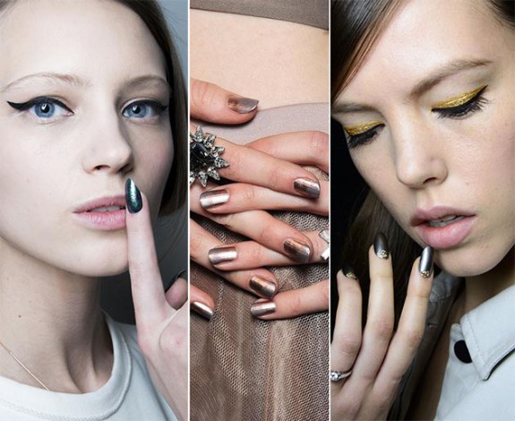 fall_winter_2014_2015_nail_polish_trends_metallic_nails