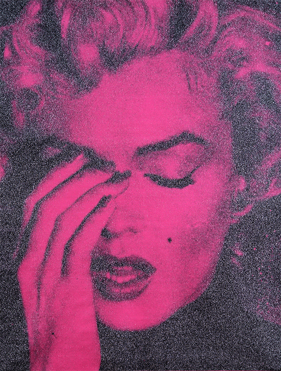Marilyn Crying hollywood pink and black HIGH RES copy