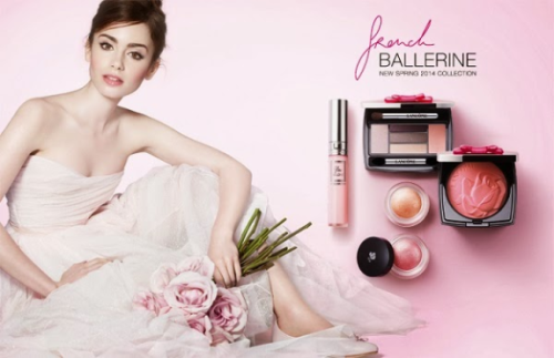 LilyCollins_Lancome_FrenchBallerine_Spring2014
